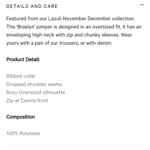 NWT Pretty Lavish Oversized Sweater - Picture 3 of 3